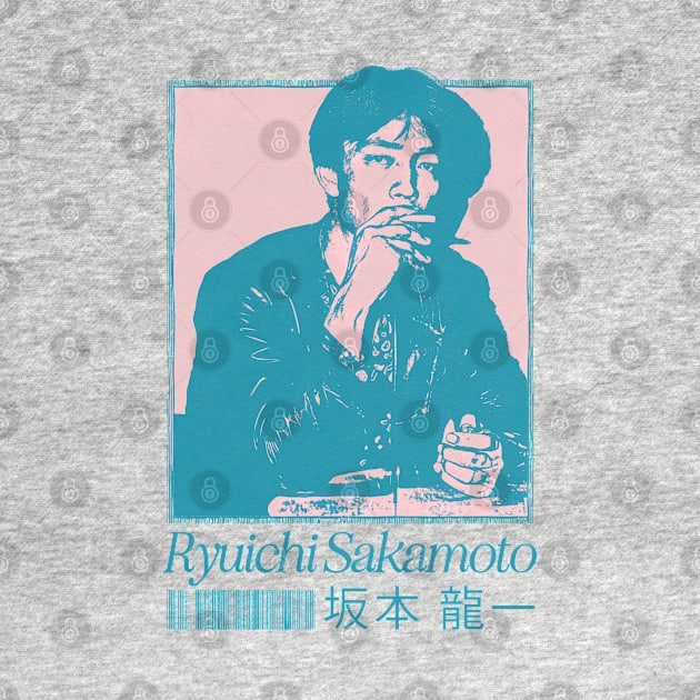 Ryuichi Sakamoto / Original Fan Artwork by unknown_pleasures